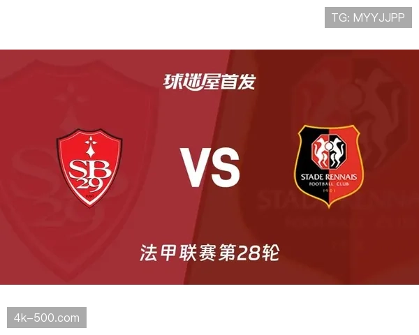 布雷斯特0-2落后雷恩，欧联杯资格希望渺茫
